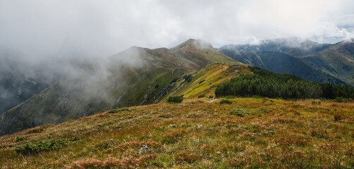 View from Bor hill in Nizke Tatry mountains in Slovakia © honza28683