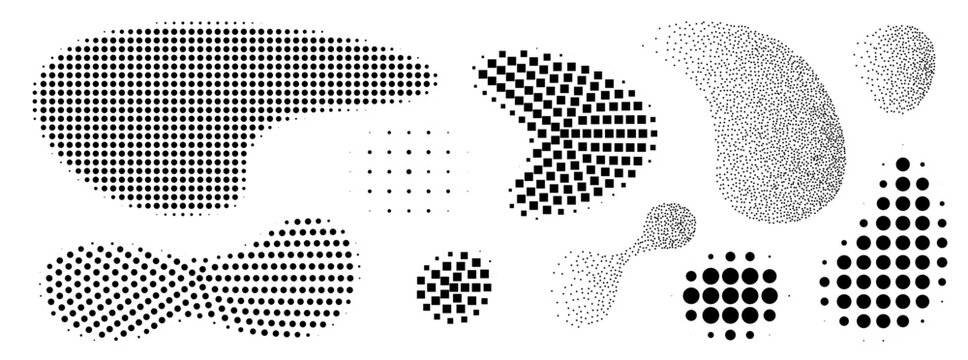 Abstract organic shapes, liquid vector forms