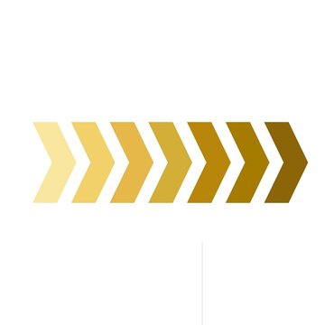 Gold Chevron Arrow Pattern Decorative Border