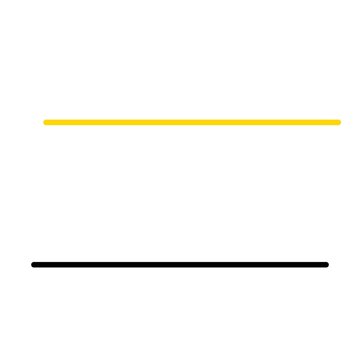 Minimal Gold and Black Horizontal Line Design