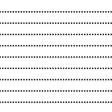 Minimal Black Dotted Horizontal Line Pattern
