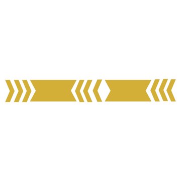 Gold Chevron Arrow Decorative Border Pattern