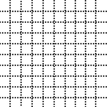 Minimal Black Grid Dot Pattern on White Background