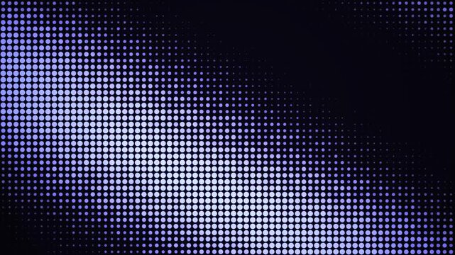 Abstract purple halftone dot pattern motion background, for digital technology dots