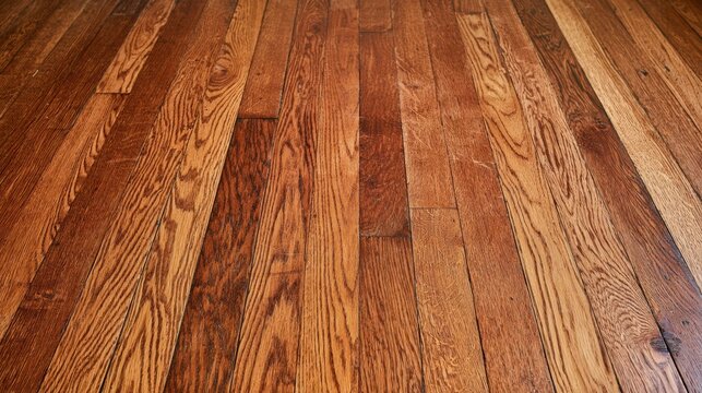 Warm Oak Hardwood Flooring Texture Close-Up