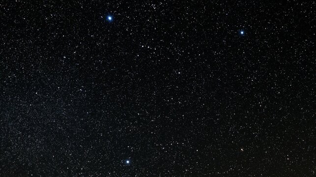Dense field of stars shining in deep night
