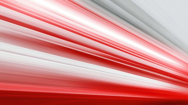 Abstract motion blur streaks red white background
