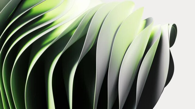 Flowing multilayer cloth background, 3d rendering.
