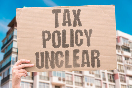 "Tax policy unclear" Rationale for EV levies unexplained. TAXES. POLICY. UNCLEAR. RATIONALE. TRANSPARENCY.