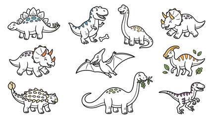 Cute Cartoon Dinosaur Collection © rezkiahmad