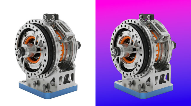 Industrial electric motor with rotor and stator assembly