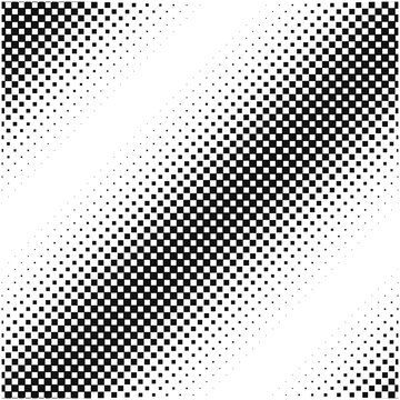 Stripe halftone grunge gradient texture. Pixelated noisy pattern background. Black dotted grain grit wallpaper. Fading sandy dots comic overlay. Rasterized pixelated anime or manga backdrop. Vector