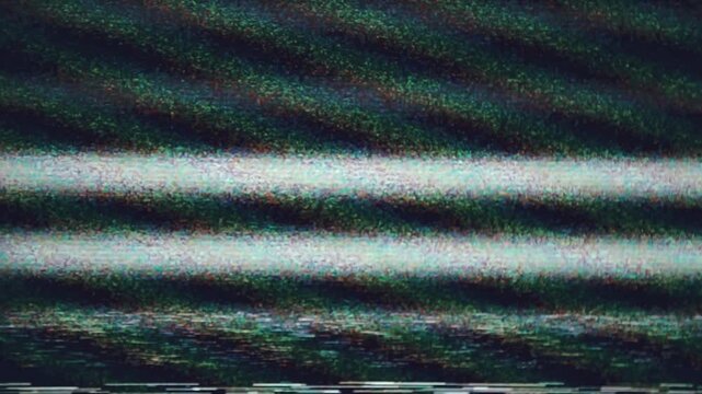 Horizontal glitch noise television static texture