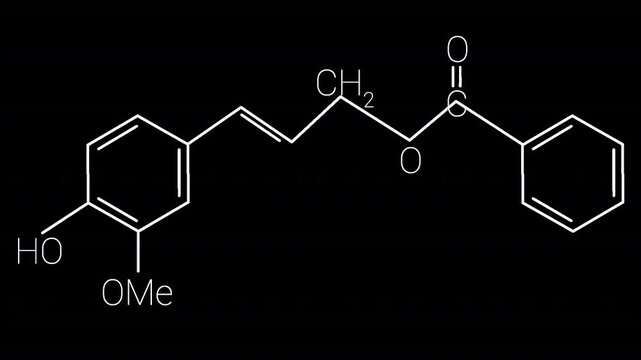 Organic Ester Chemical Structure Animation