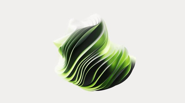 Flowing multilayer cloth background, 3d rendering.