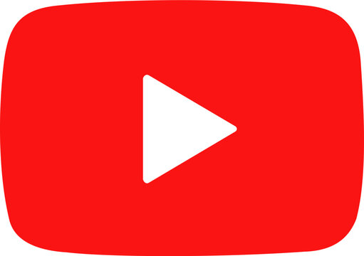 Red youtube play button transparent png hintergrund	