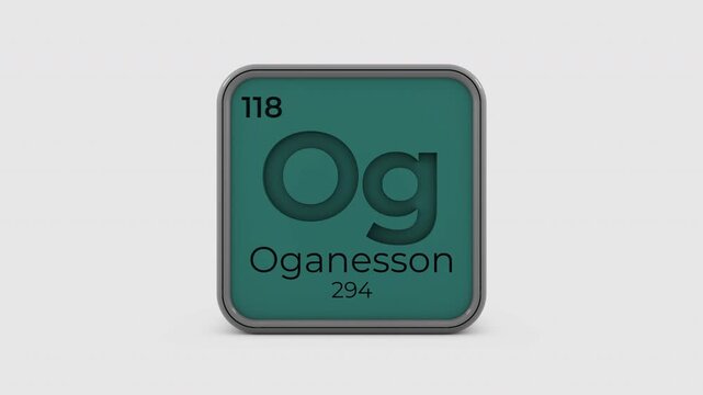 Animation of Oganesson Element Periodic Table
