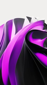 Flowing multilayer cloth background, 3d rendering.