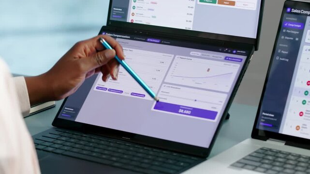 Sales Manager Reviews Compensation Dashboard Analytics