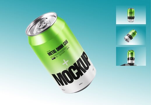 Metal Can Mockup
