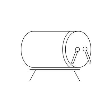 Bedug Mosque Drum Ramadan Line Icon