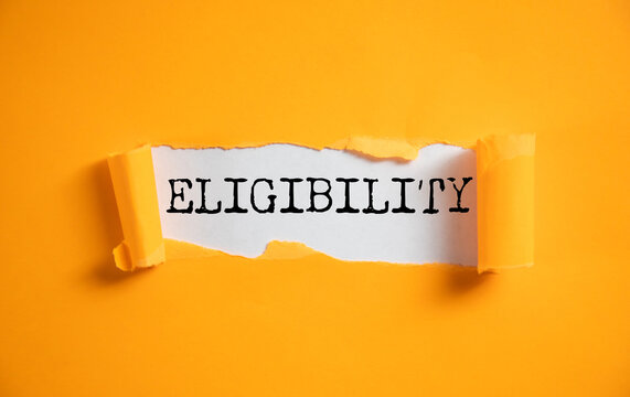 ELIGIBILITY word on white paper