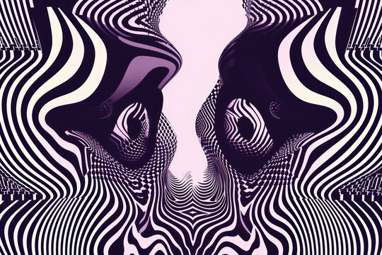 Ghost art abstract graphics.
