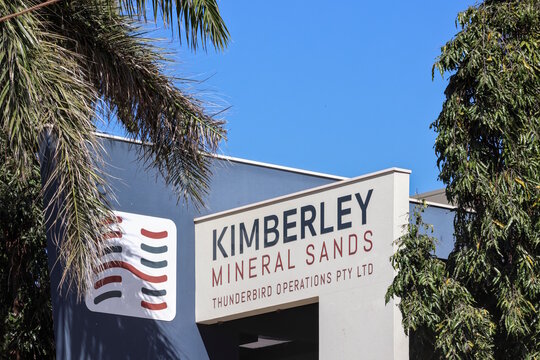 Broome, Western Australia, Australia - September 9 2026: Kimberley Mineral Sands Thunderbird Operations office. One of largest high grade zircon mineral sands deposits. Mining critical minerals
