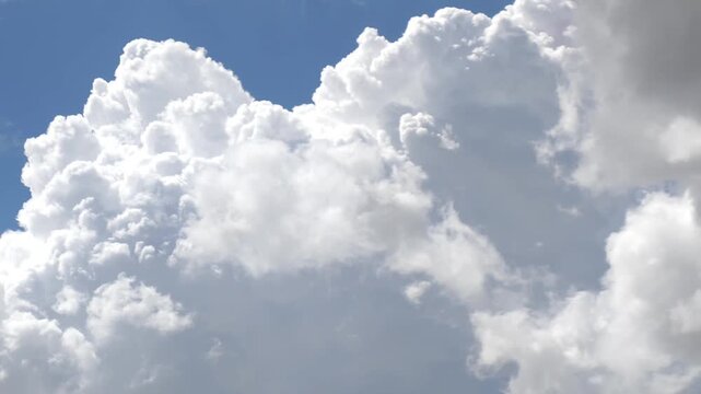Amazing film dark and brilliant cumulonimbus in the sky