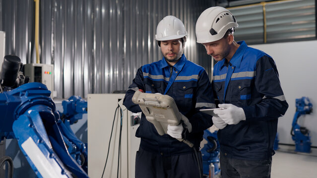 Robotics specialists customized robot programming and calibration welding robotic arm at robot warehouse. solutions software, motion control, precision, reliability.