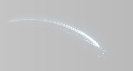 Magic light arc with shimmering stardust. © Emryx