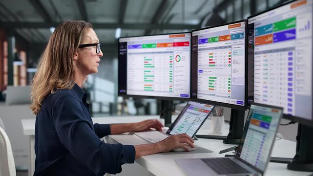Senior Compliance Officer Reviews Financial Risk Reports