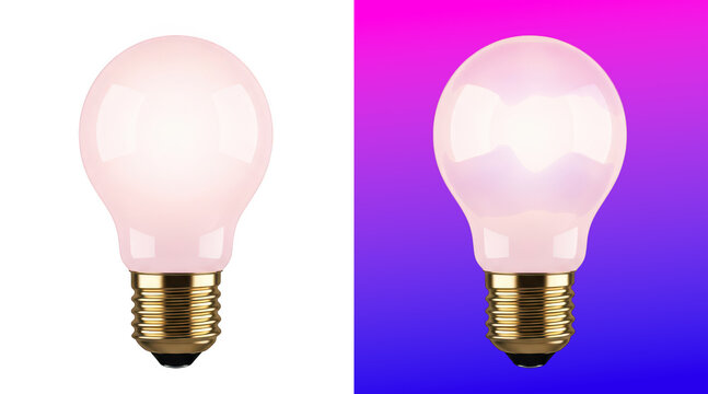 Two vintage-style light bulbs comparison