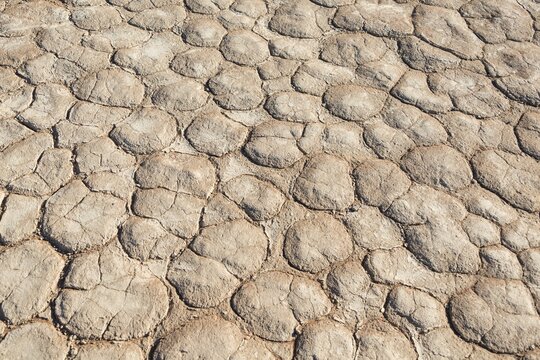 Dried sandy ground, Dead Pan, Sossusvlei, Namib Desert, Namibia