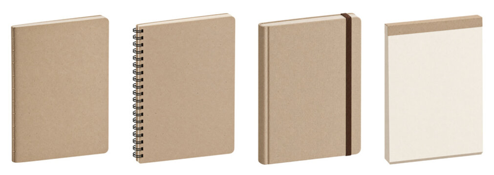 Four notebook binding styles