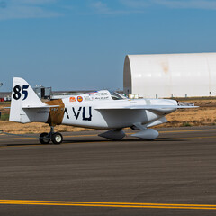 Fototapeta premium National Championship Air Races 9-18-2026 Roswell NM USA Formula 1 class aircraft at the National Championship Air Races at the Roswell International Air Center