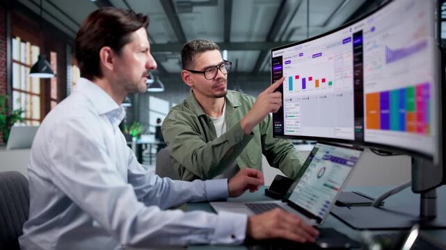 Procurement Manager Reviews Supplier Performance Data