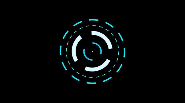 Futuristic Heads Up Display Elements Digital User Interface Graphics for Technology and Innovation