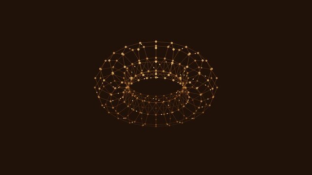 Toroidal neural manifold with circulating connected data in compute amber