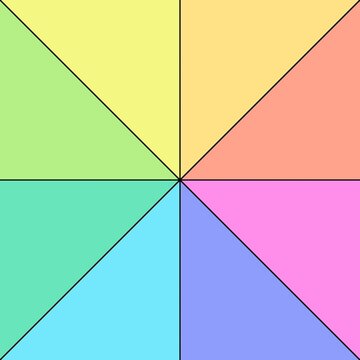 Abstract,&nbsp;Multicolor, Multicolored background,&nbsp;Multiple colored triangles combine to form an image, carpet designs, prints, wallpaper, fabric, covers.