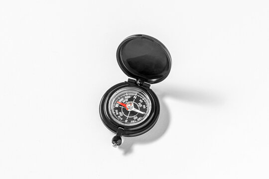 compass on white background