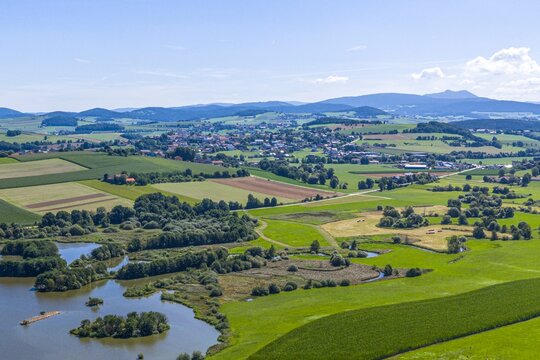 Herrliche Landschaft im Naturpark Oberer Bayerischer Wald rund um den Drachensee bei Furth im Wald