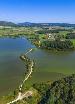 Herrliche Landschaft im Naturpark Oberer Bayerischer Wald rund um den Drachensee bei Furth im Wald