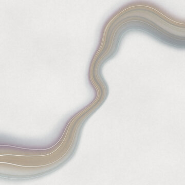 Wavy ribbon with parallel lines on textured background