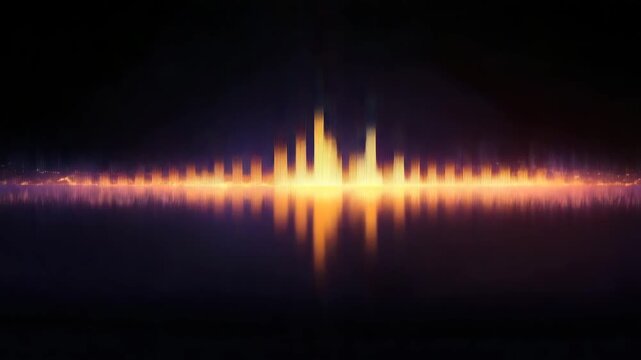sound wave audio equalizer bar illustrated animation