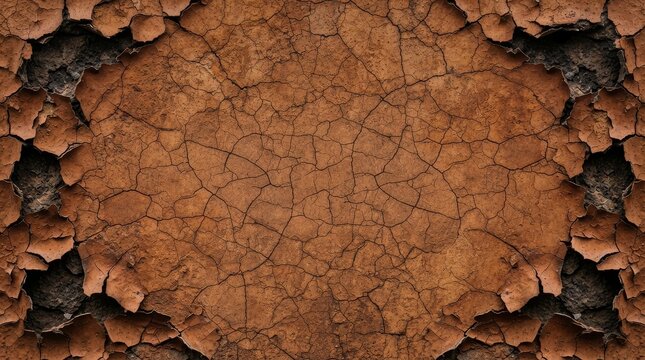 Dry cracked earth background texture