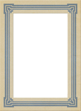 Vintage photo frame with blank space for picture or text.