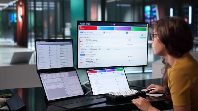 Compliance Auditor Closely Monitors User Activity Logs