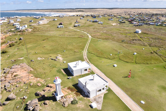 Panorama of the Off-Grid Village of Cabo Polonio in Uruguay as Seen From Lighthouse