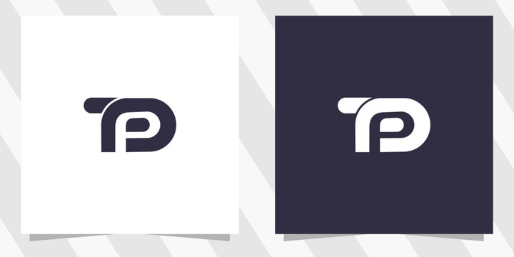letter tp pt logo design